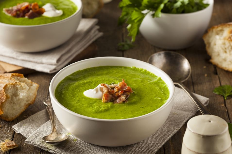 Zupa - krem z zielonego groszku